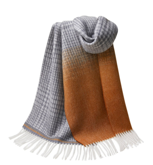 Cashmere Green Gradient Jacquard Scarf